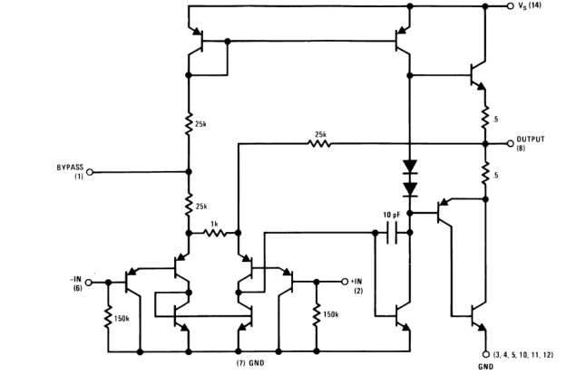 LM384 5W音频功率放大器