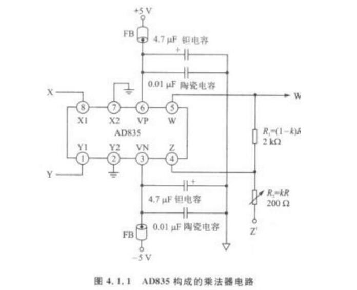 ad835乘法器电路_ad835引脚功能及性能参数