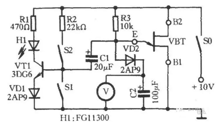 電工測試工具電路圖:穩壓二極管、三極管、晶閘管
