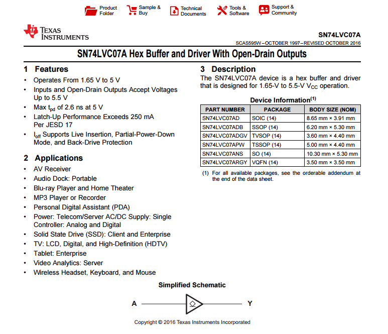 单片机工控常用IC—sn74lvc07a资料下载.pdf