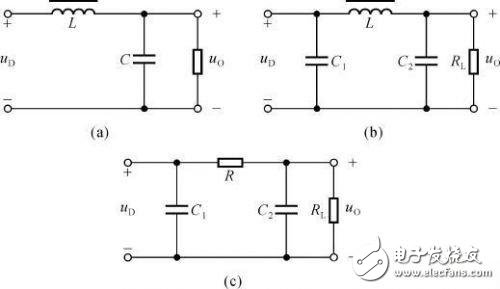 常見幾款的無源濾波電路