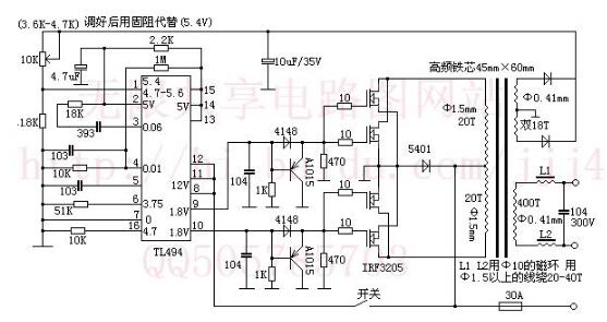 逆变器电路图介绍（TL494/555作逆变器/纯正弦波逆变器电路）