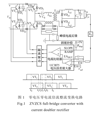 一種改進的零電壓零電流倍流整流變換器