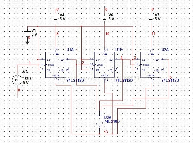 74ls112應(yīng)用電路圖大全（模七計(jì)數(shù)器/搶答器電路）