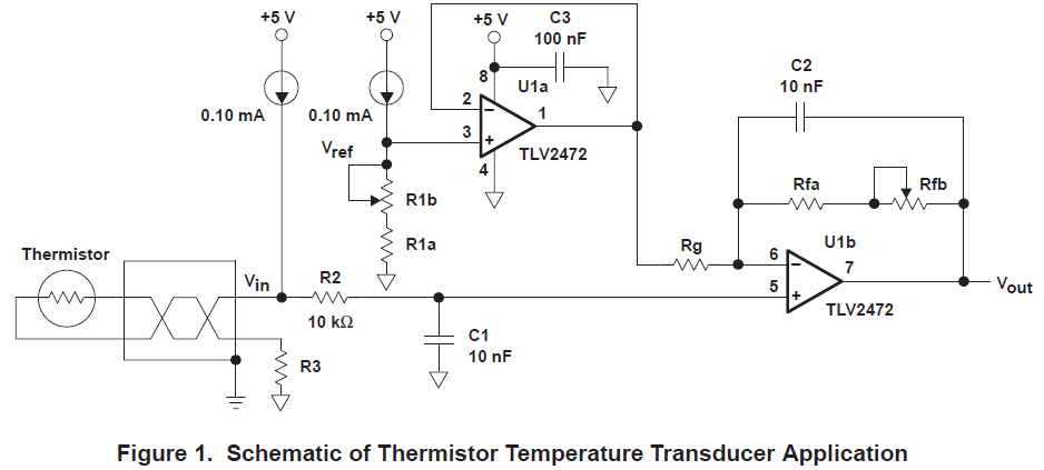 可互换的热敏电阻测温在ADC中的应用的详细描述