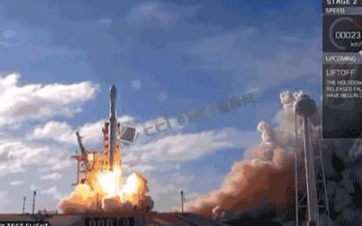 spacex猎鹰重型火箭首飞:带着特斯拉跑车去太空