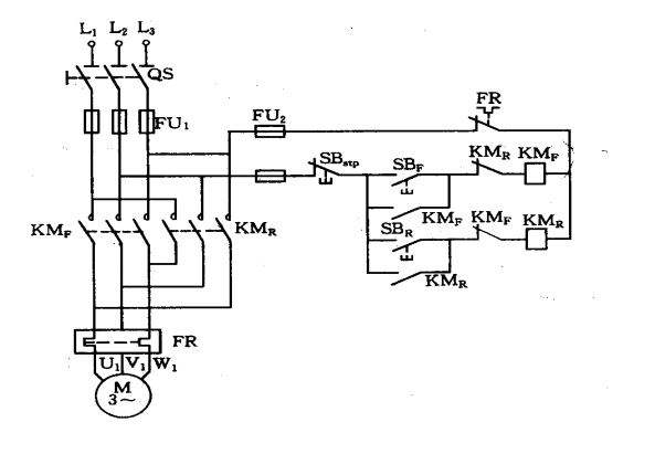 三相异步电动机的正反转控制的电路连接图详细概述