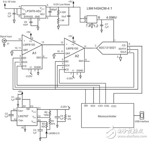 适用于各类传感器接口的LMP8100