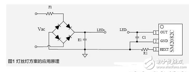 LED灯丝采用ESOP8封装的SM2082C设计