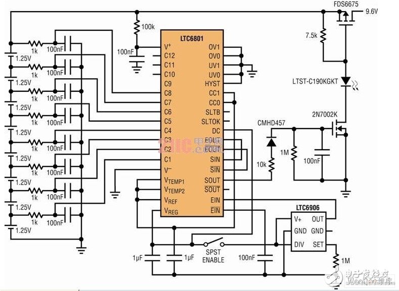 能夠改善電池供電的LTC6801