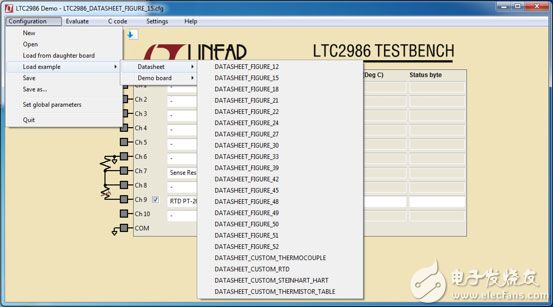 Linear Technology 的 LTC2986 演示软件图片