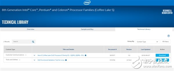 Intel公布一款8核、Coffee Lake-S的Xeon E处理器，基础主频为3.00GHz