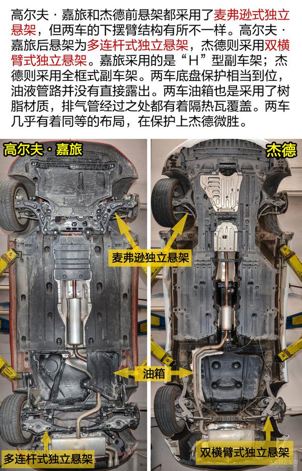 五分钟了解高尔夫·嘉旅与杰德的底盘区别