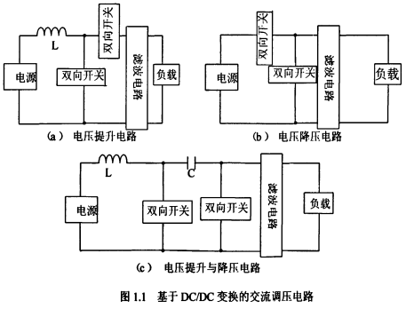 PWM交流調壓變換拓撲結構電路的詳細中文資料概述