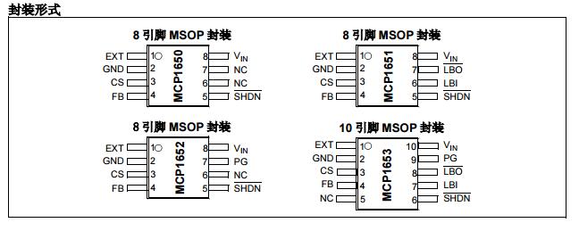 MCP1650/51/52/53中文手册之750kHz升压控制器