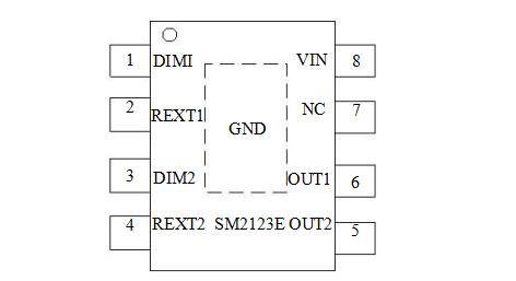 双通道可调光LED恒流驱动控制芯片SM2123E中文手册