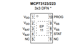 MCP73123/223具有输入过压保护的磷酸铁的控制器