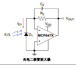 基于MCP6471/2/4下的2 MHz 低输入偏置电流运放