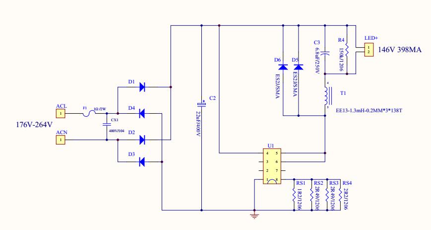 50W省VCC電容LED驅(qū)動方案之BP2867G