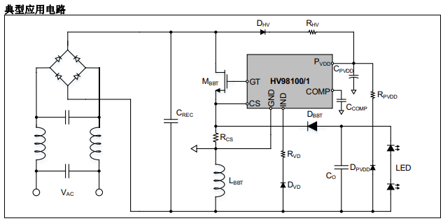 HV98100和HV98101非可調(diào)光離線式LED驅(qū)動器的中文數(shù)據(jù)手冊免費下載