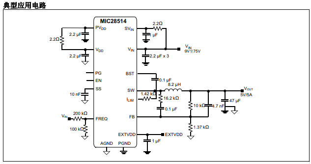 MIC28514同步降压稳压器的详细中文数据手册免费下载