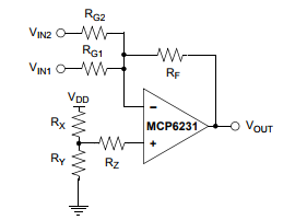 基于MCP6231/2/4下的20 µA， 300 kHz 轨到轨输入 / 输出运放