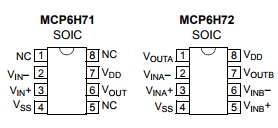 基于MCP6H71/2/4下的2.7 MHz、 12V 運(yùn)放