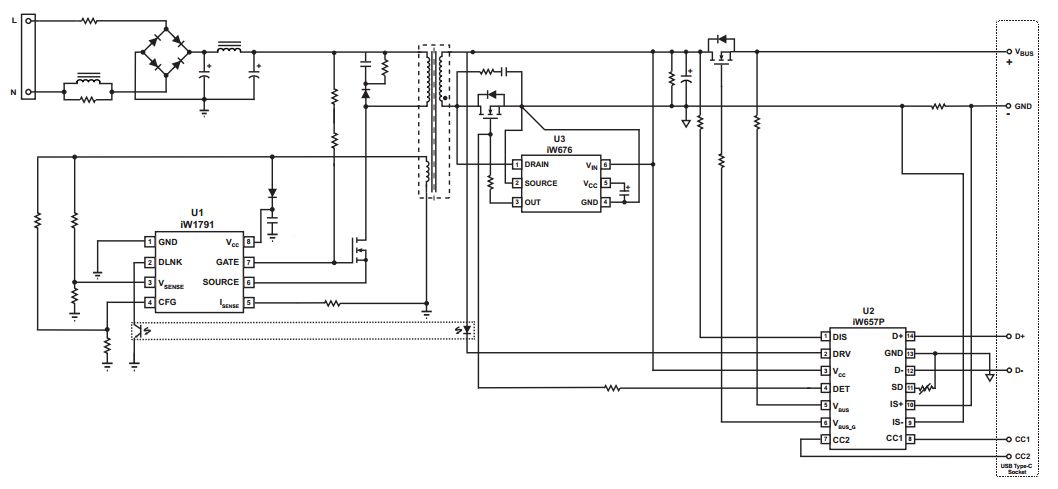 Dialog iW657P：USB PD接口控制器，支持高通QC4+技術(shù)