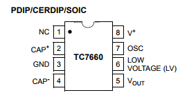 基于TC7660下的电荷泵 DC/DC 电压转换器