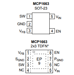 基于MCP1663带UVLO的高压集成开关PWM升压稳压器