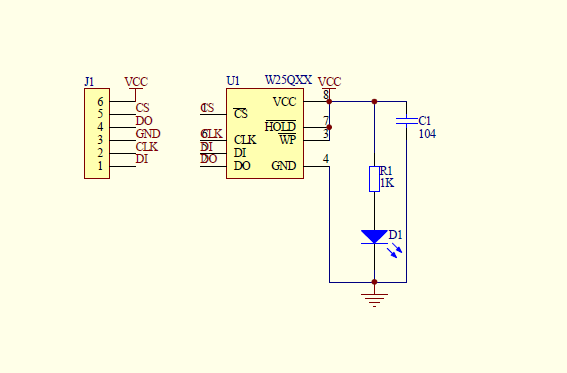 W25QXX模塊參考資料測試程序和原理圖的資料合集免費下載