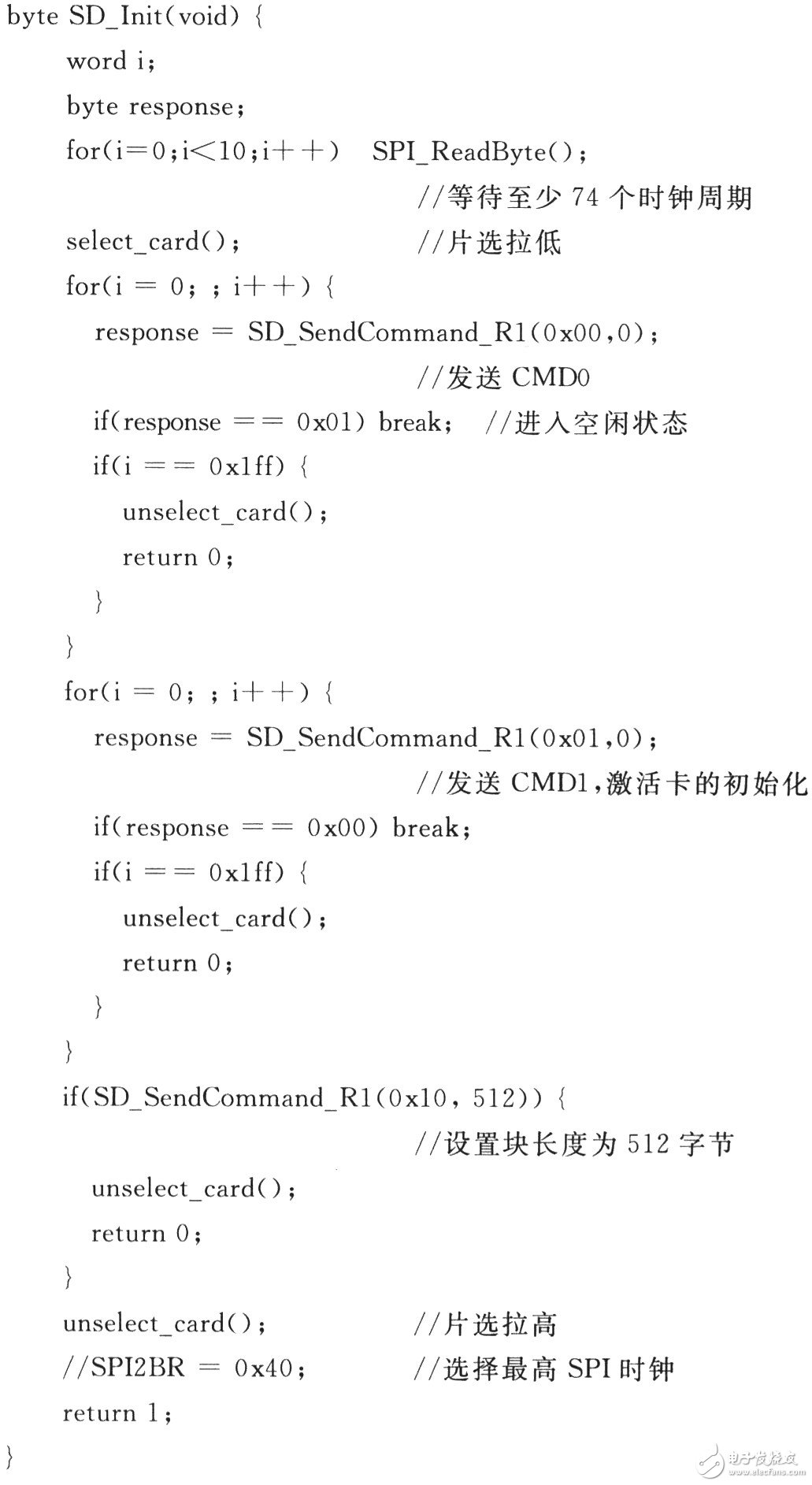 SD卡的接口是怎样设计的