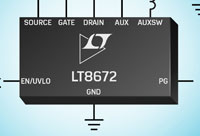 具有反极性保护的 LT8672 整流器控制器