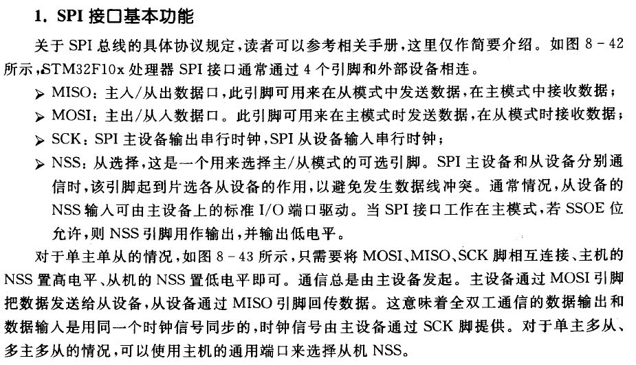 关于SPI接口基本功能与模式介绍