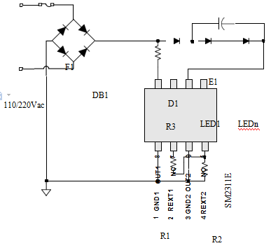 SM2311E单通道LED恒流驱动控制芯片的详细中文数据手册免费下载