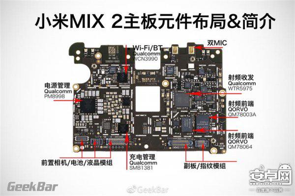 小米MIX2拆解，來看看當年“全面屏”概念的手機內部如何