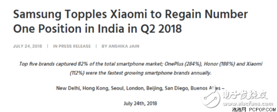 国产手机激烈争夺海外市场，四大品牌已经占领印度的半壁江山