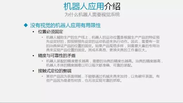 关于深度系统讲解视觉应用与机器应用介绍