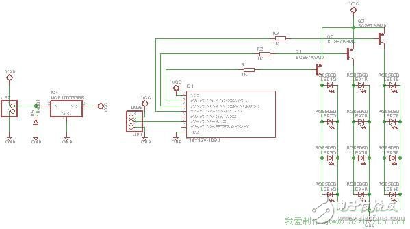 如何制作一个自动改变颜色的彩色LED杯垫？