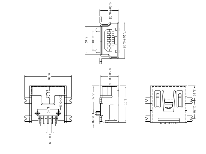 关于MINI USB B-TYPE 5PIN SMT之简要介绍