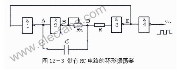 自激多谐振荡器实验电路