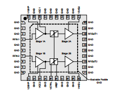 基于TAT3814下的 5-300 MHz Variable Gain Return Path Amplifier