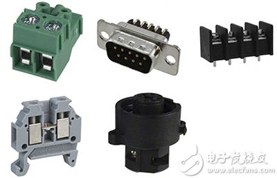 Examples of connectors that uses screws to terminate the wires 使用螺纹端接电线的连接器示例