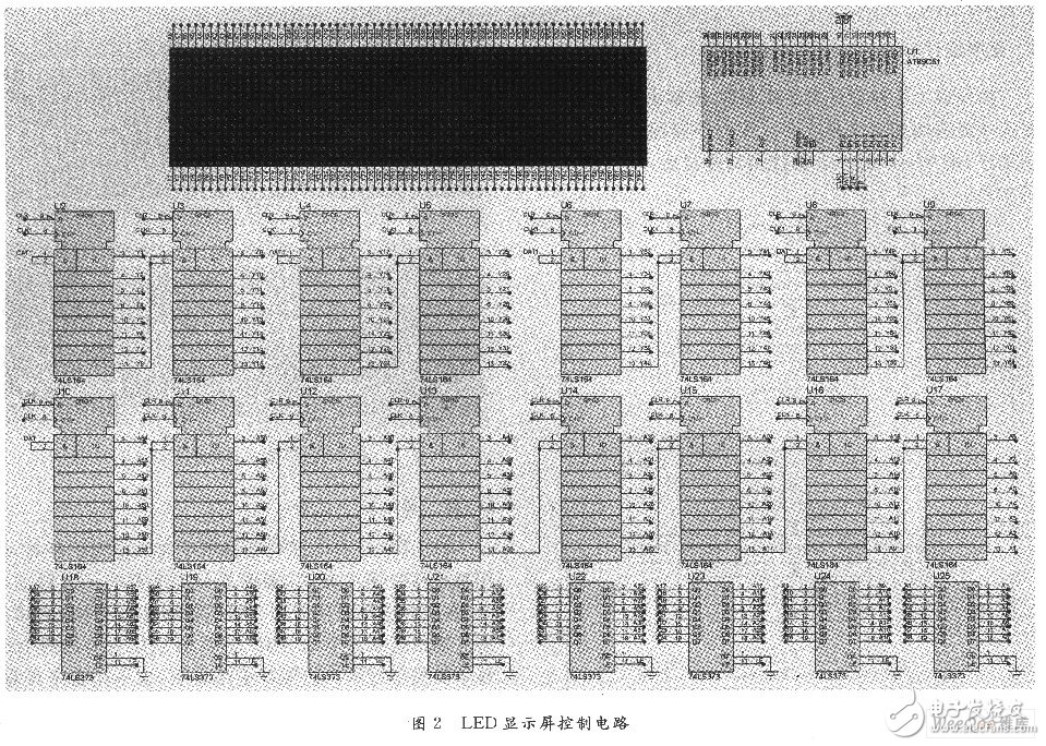 以AT89C51单片机为控制器的LED显示屏控制电路设计