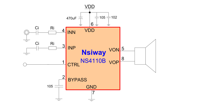 ns4110b音频功率放大器的详细中文数据手册免费下载