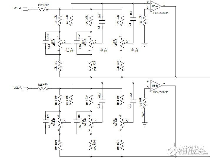 NE5532音調DIY低音炮鎮鎮樓 15寸低音炮音箱圖紙與電路設計分享