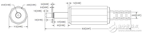 3.5 mm 音频插头尺寸图片