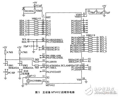 以MTV412微控制器為核心的1對(duì)8ISP系統(tǒng)設(shè)計(jì)