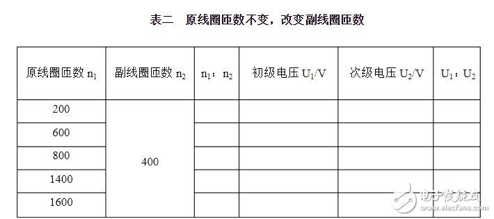 低频变压器的圈数和电压比的关系分析