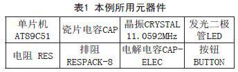 采用Proteus和Keil uVision2软件进行流水灯电路仿真与PCB设计